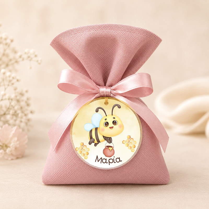 1038bob Bee Happy1 2mpomponieres baftisis myalbum wooden koritsi agori pougi