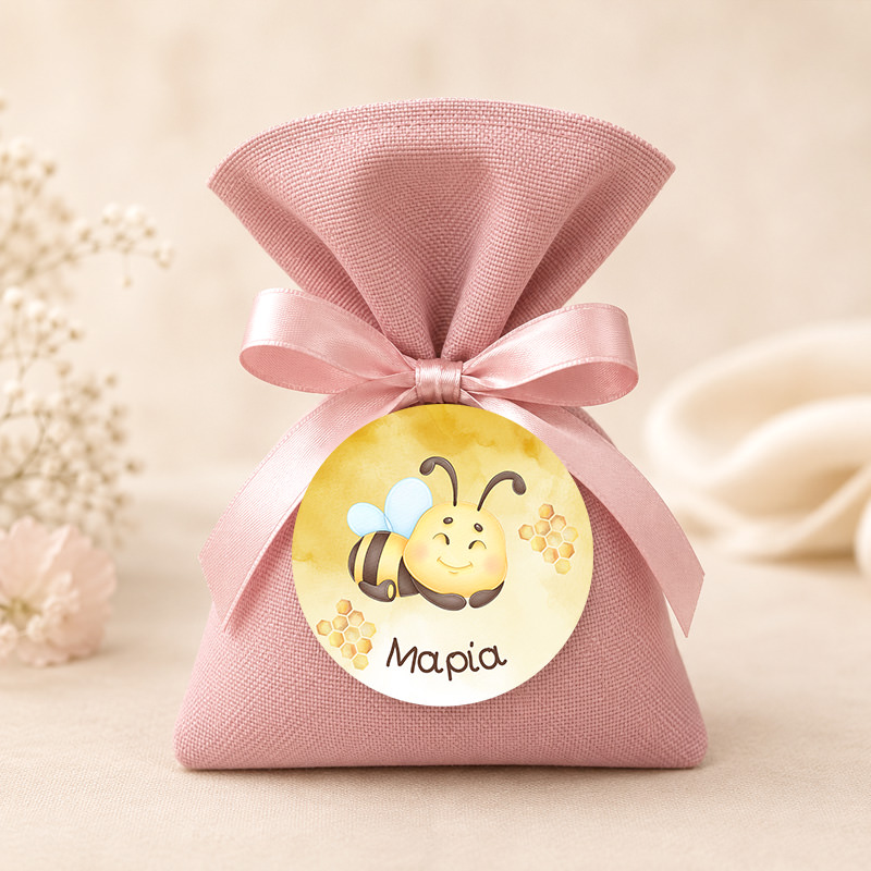 1041bob Bee Happy4 2mpomponieres baftisis myalbum wooden koritsi agori pougi