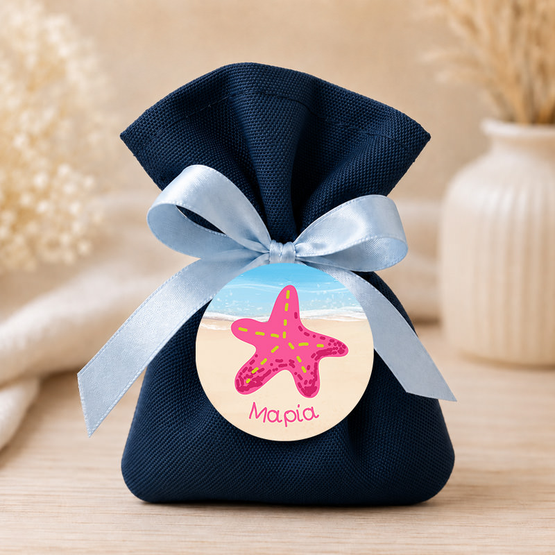 1051bob Little Starfish 1mpomponieres baftisis myalbum wooden koritsi agori pougi