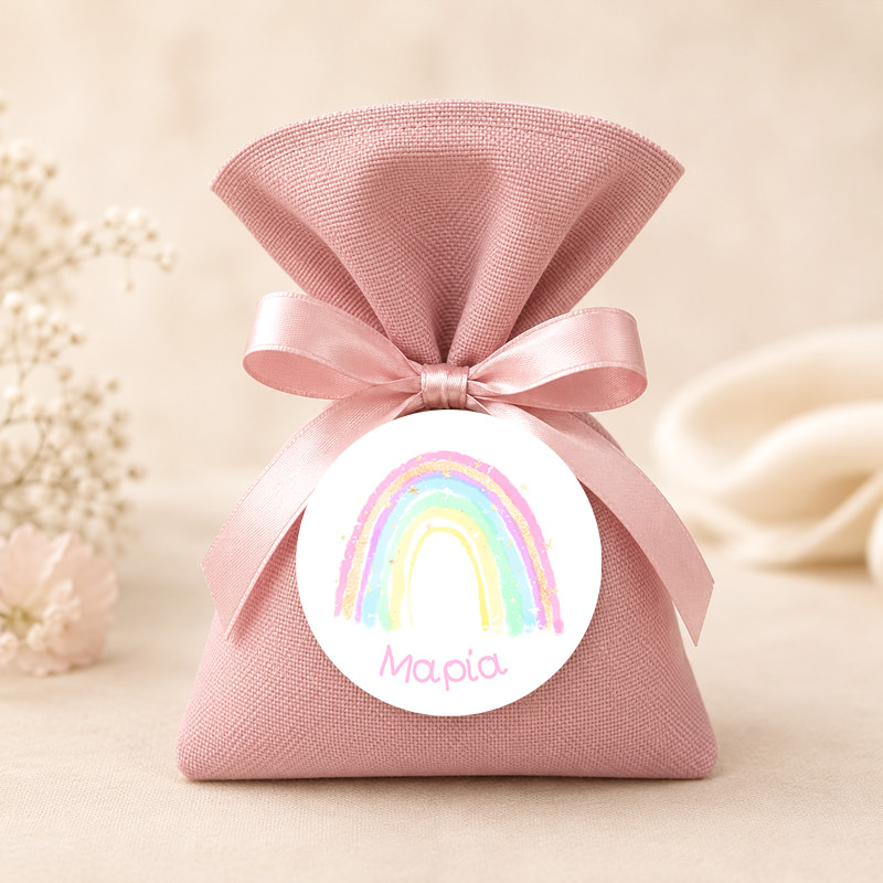 1067bob My Rainbow 2mpomponieres baftisis myalbum wooden koritsi agori pougi