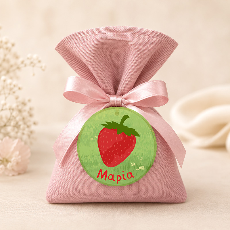 1122bob Strawberry 2mpomponieres baftisis myalbum wooden koritsi agori pougi