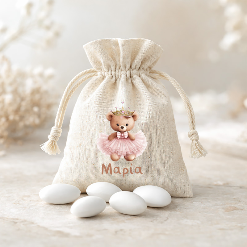 105mpomponieres baftisis myalbum pougi agori koritsi1108pougi Bear Ballerina