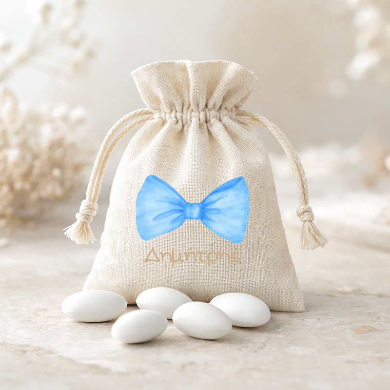 87mpomponieres baftisis myalbum pougi agori koritsi1090pougi Blue Bow