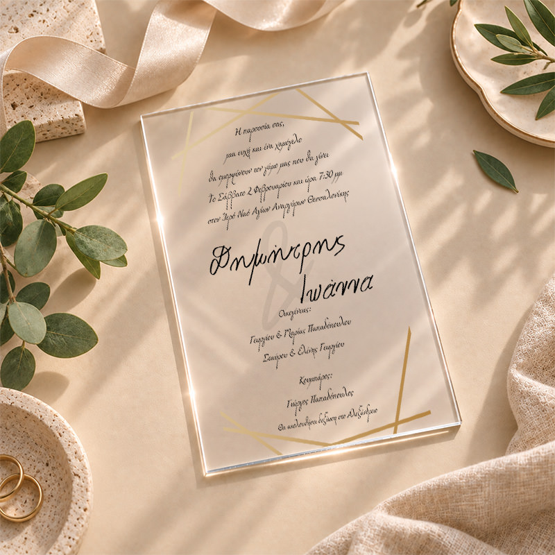 1125 pro plex Modern Wedding myalbum prosklitirio gamou plexi1