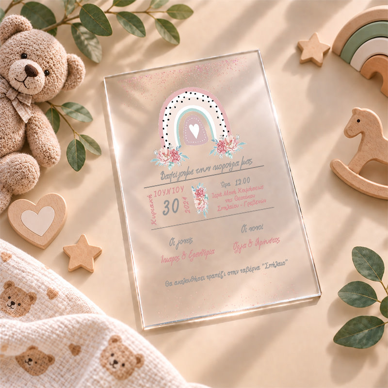 1141 pro plex Rainbow Little Princess myalbum prosklitirio baptisis